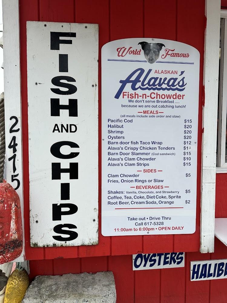 Alava's Fish-n-Chowder Menu image 3